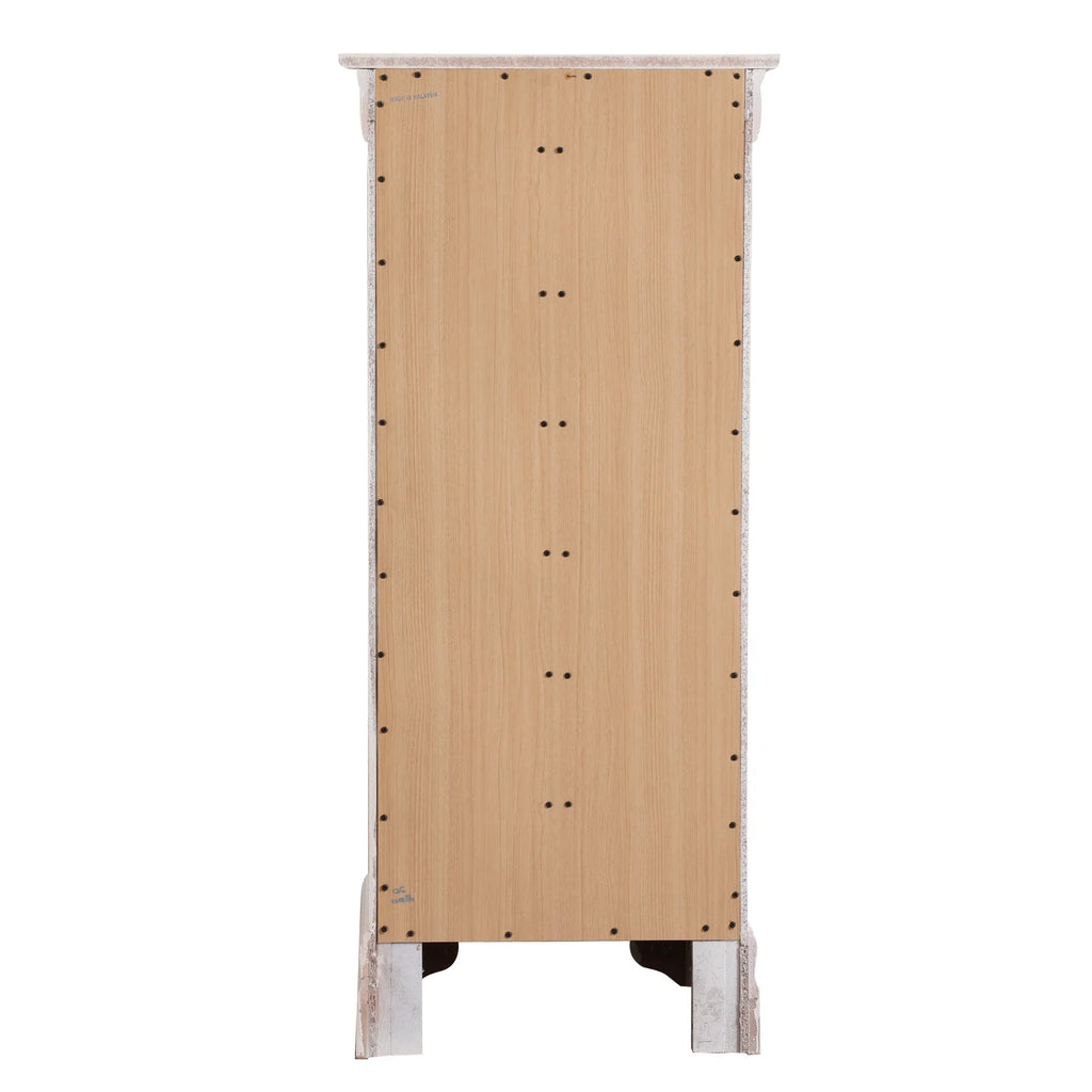 Glory Furniture Louis Phillipe 7 Drawer Lingerie Chest in Cherry
