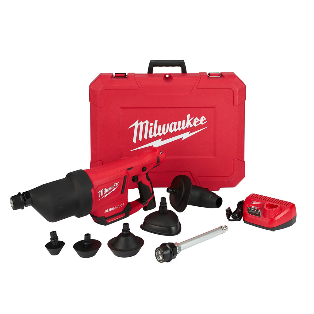 Milwaukee Tool M12 AIRSNAKE Drain Cleaning Air Gun Kit