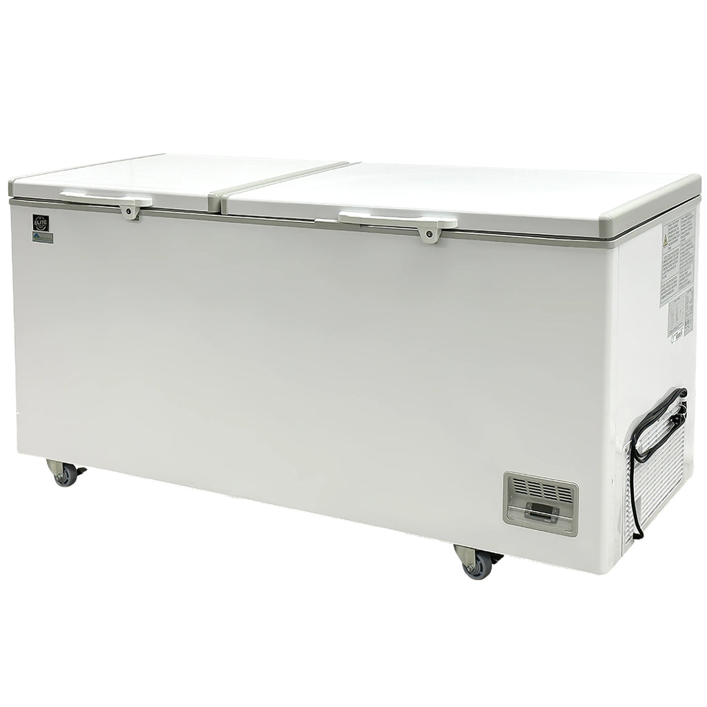 72 in. Commercial Chest Freezer 18 Cu.Ft. Deep Freezer with Top Open Door White