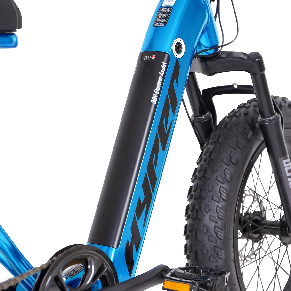 Hyper Bicycles Ultra 40 20" 36V Electric Bike for Adults, 250W E-Bike Motor, Matte Black