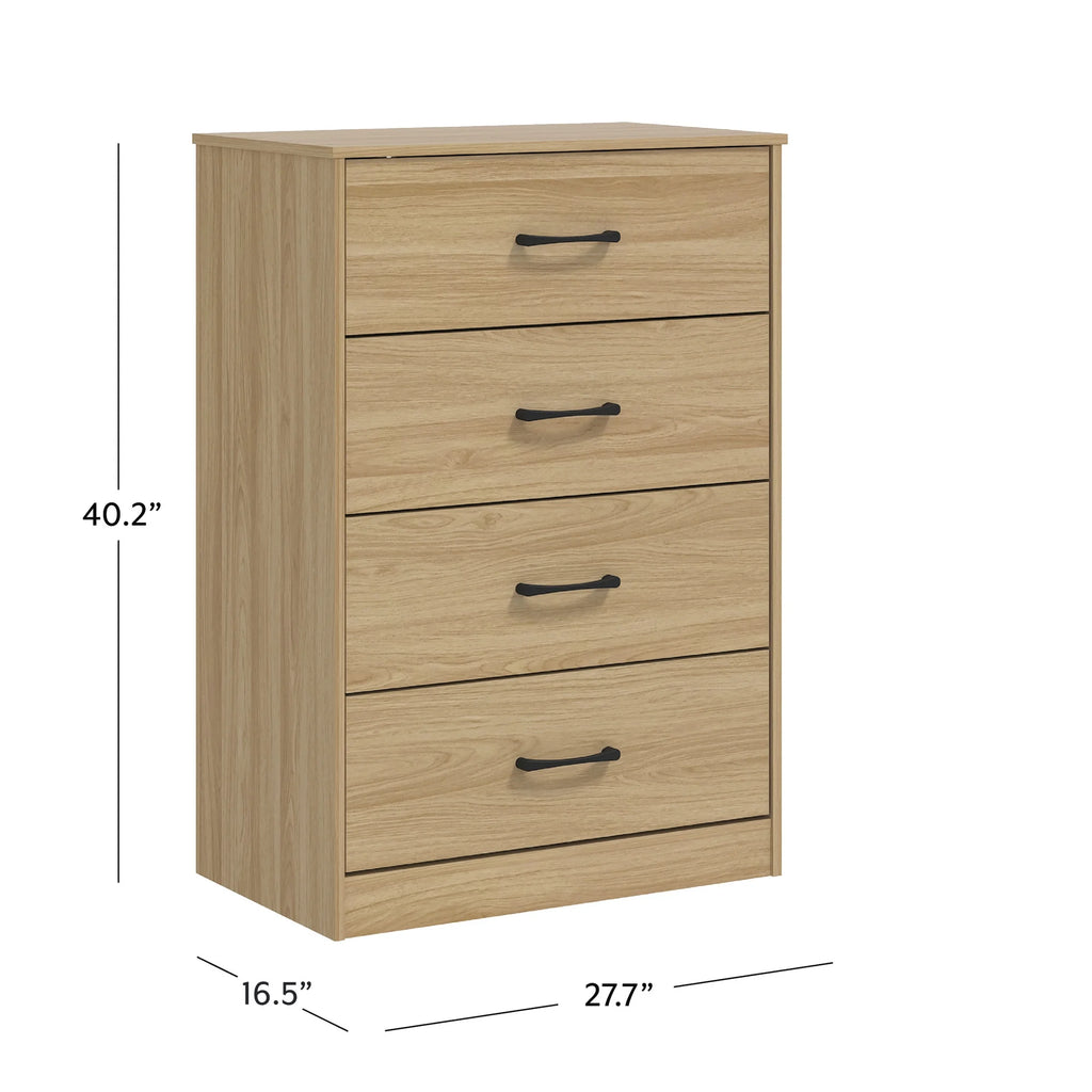 Mainstays Ardent 4 Drawer Dresser, Euro Oak