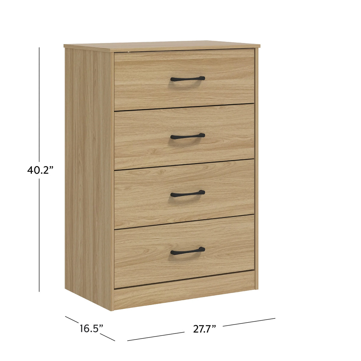 Mainstays Ardent 4 Drawer Dresser, Euro Oak