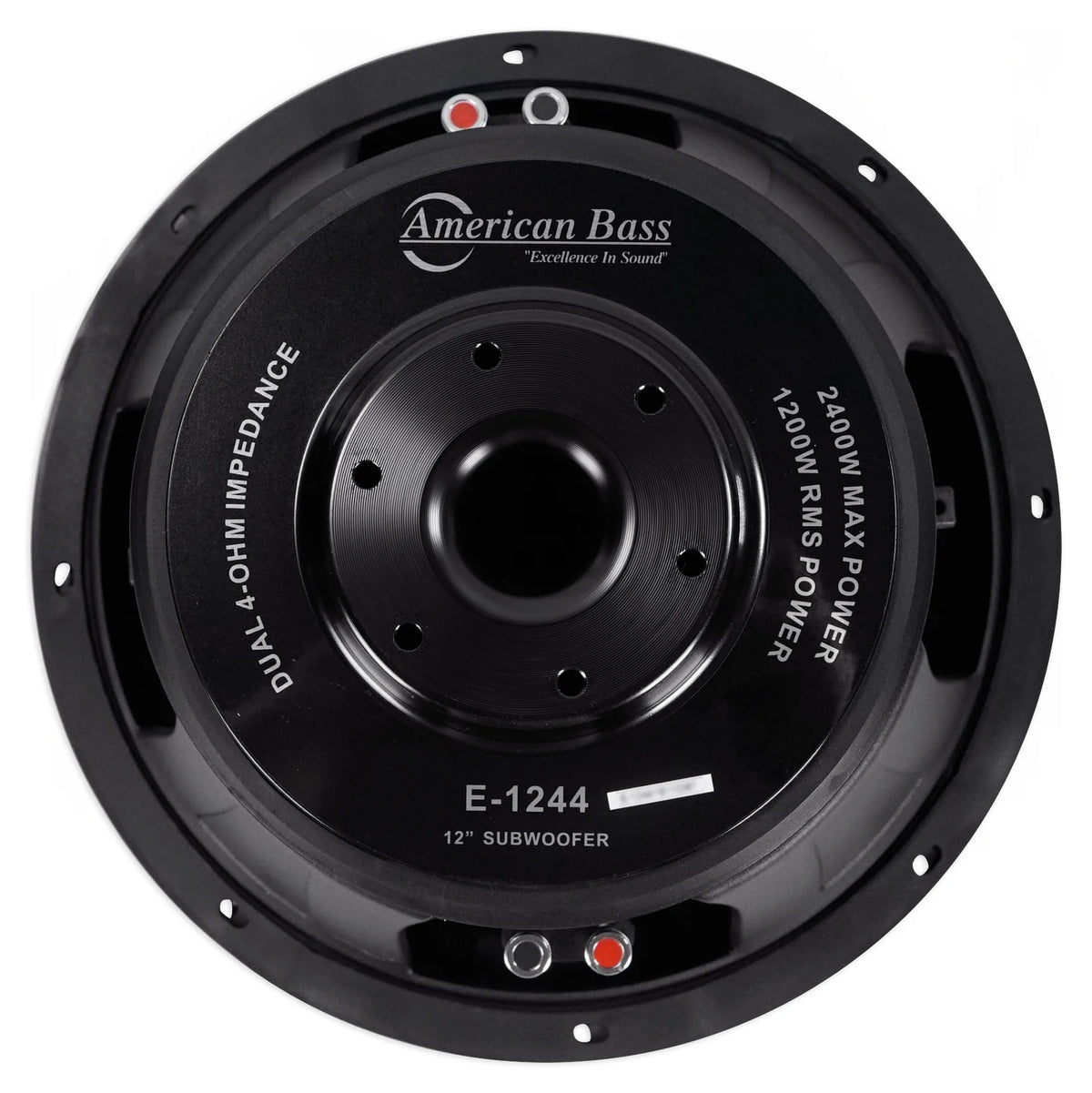 (2) American Bass ELITE-1244 2400w 12" Competition Car Subwoofers 3" Voice Coils