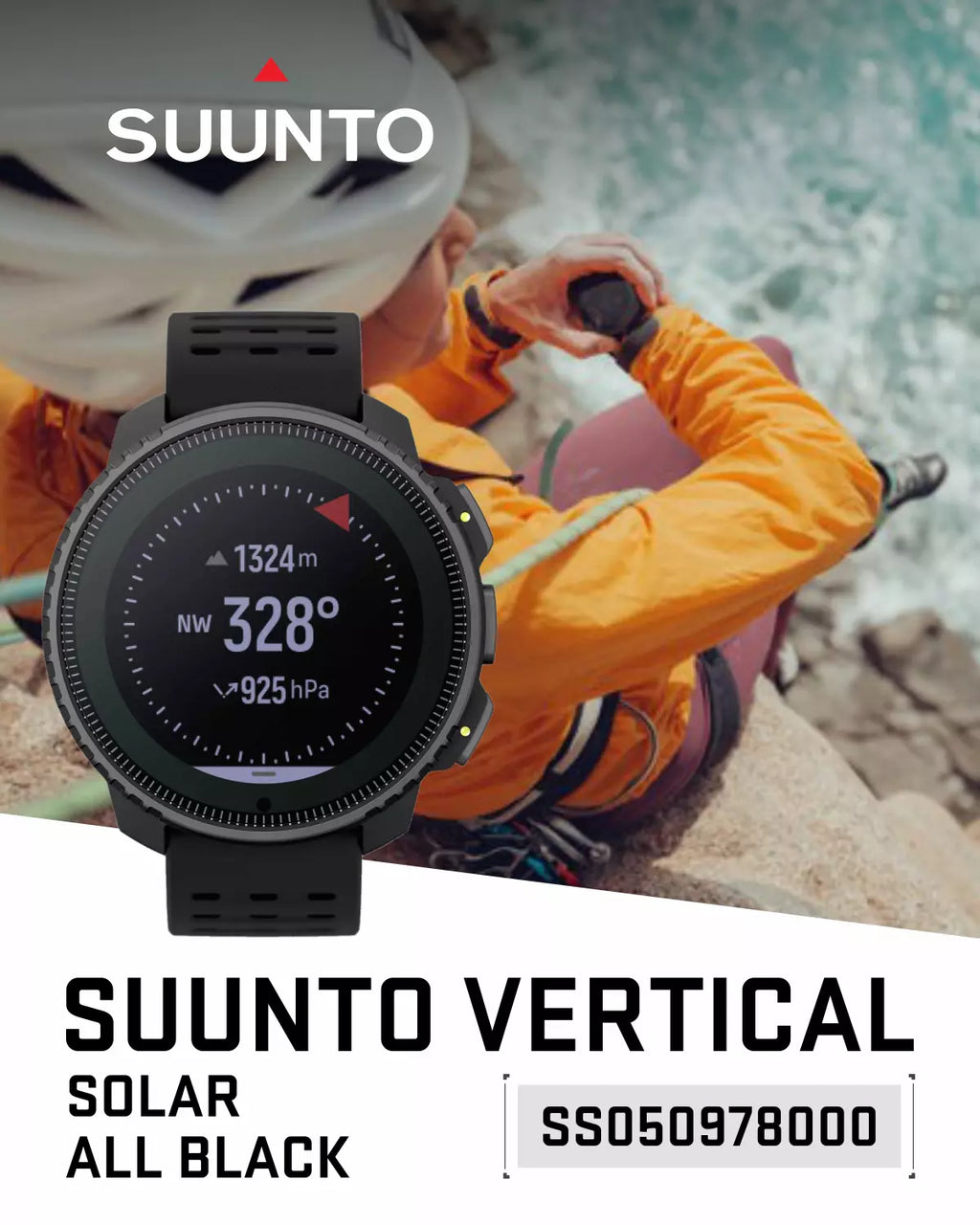 Suunto Vertical Watch, All Black, One Size