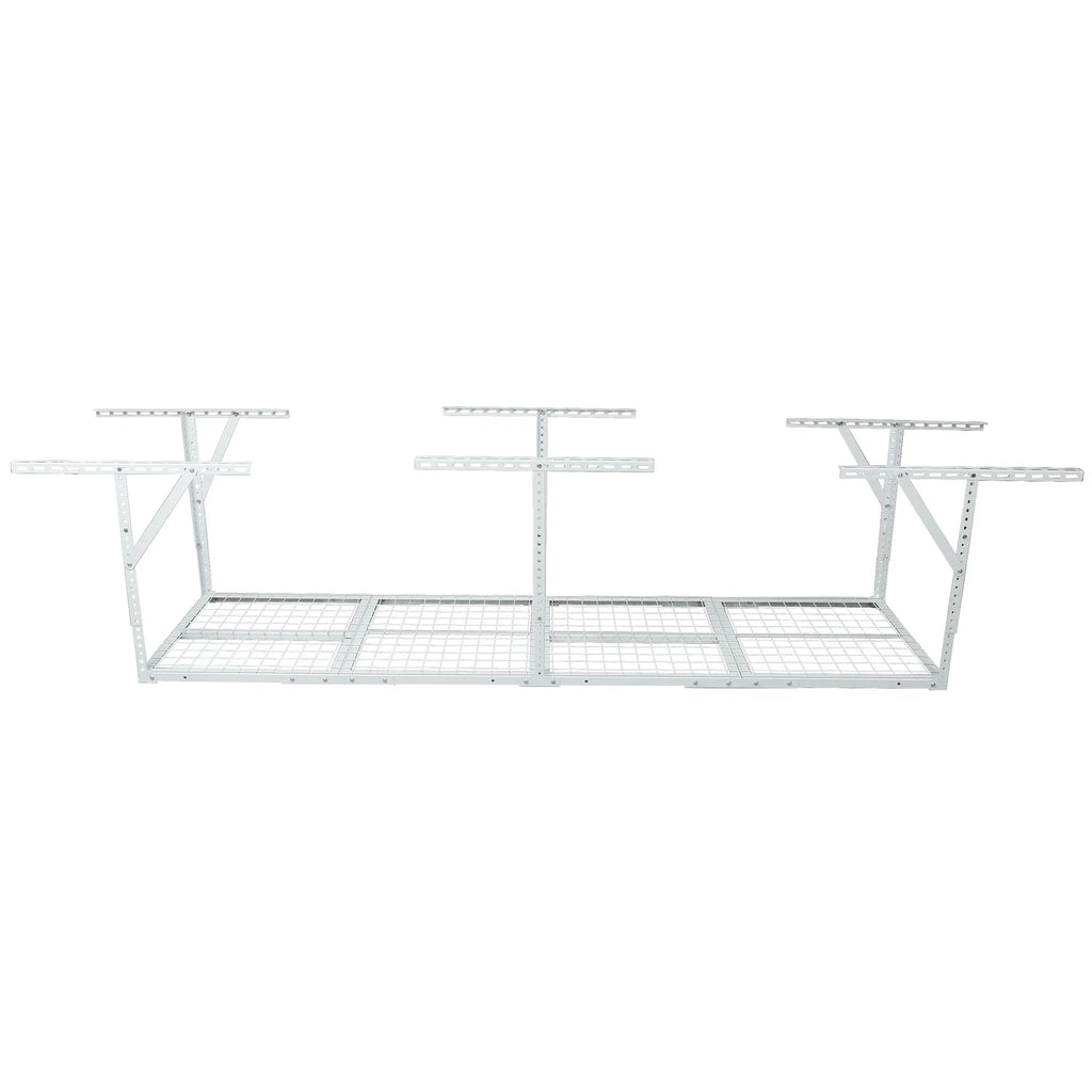2x8FT Overhead Garage Storage Rack,Adjustable Storage Organization System,Heavy Duty Metal Garage Ceiling Storage Racks,450lbs Weight Capacity