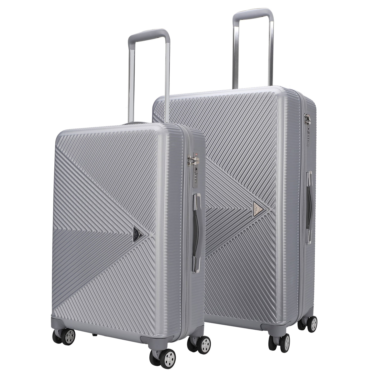 MKF Collection Felicity Extra Large & Large Hardside Luggage 2 pcs, Luxurious Travel Suitcase by Mia K - Rose Gold
