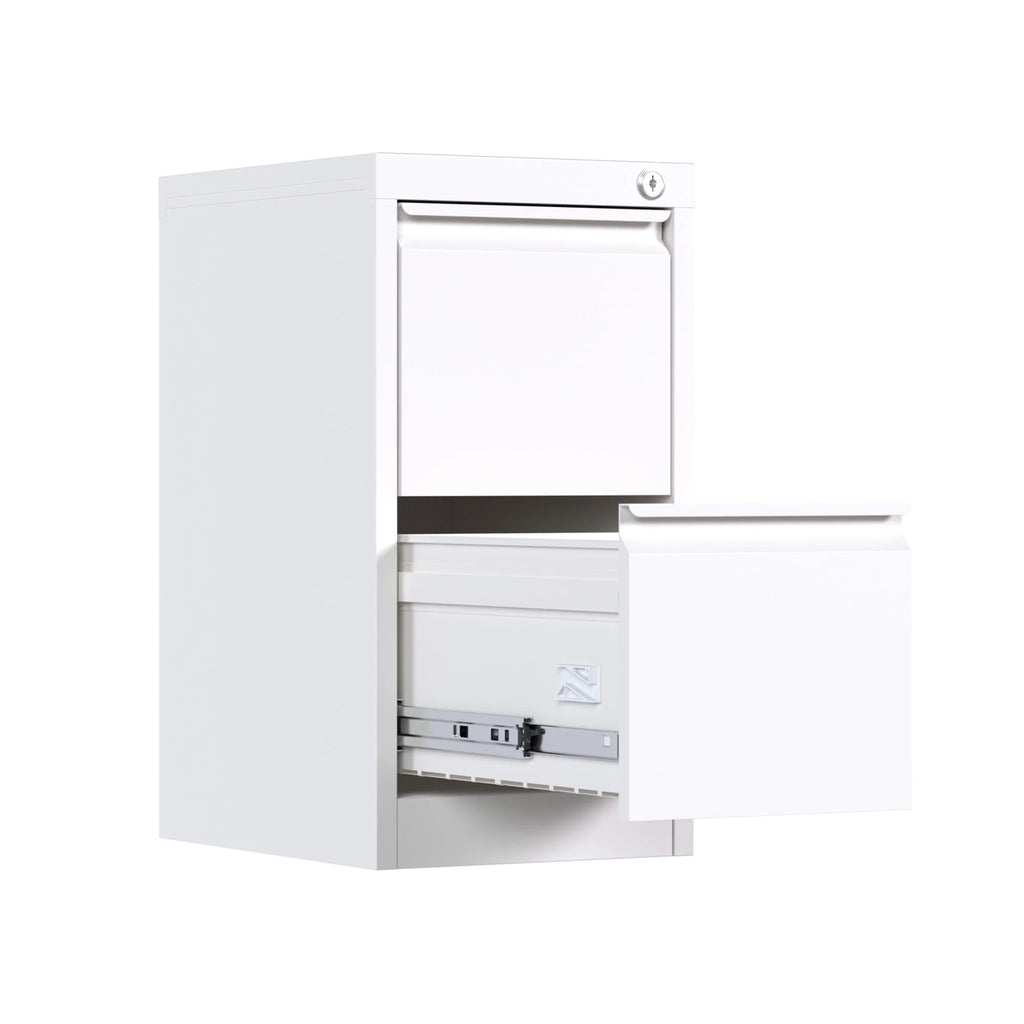 Supeer Four Drawer Metal Lateral File Cabinet, Storage White File Cabinet with Large Deep Drawers, Locking Wide File Cabinet for School, Office, Home,  Assembly Required