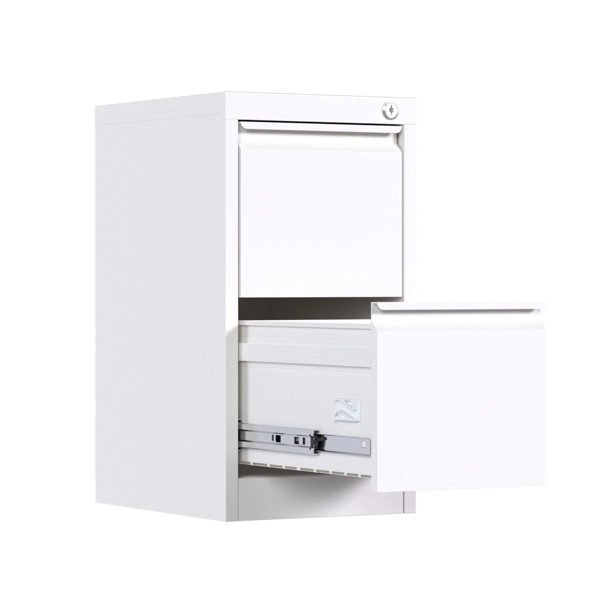 Supeer Four Drawer Metal Lateral File Cabinet, Storage White File Cabinet with Large Deep Drawers, Locking Wide File Cabinet for School, Office, Home,  Assembly Required