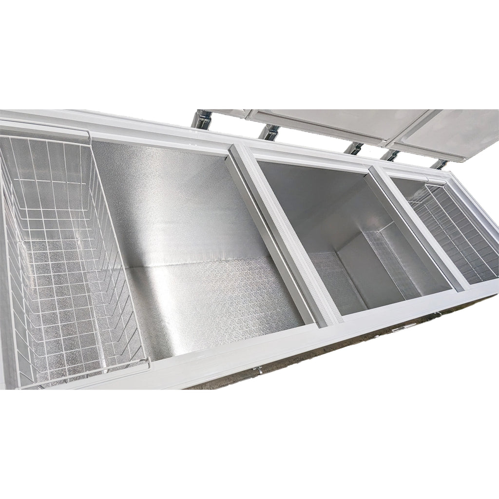 42 Cu.Ft. Chest Freezer, Deep Freezer with Top Open Three Door 106 in. Commercial Freezer NSF