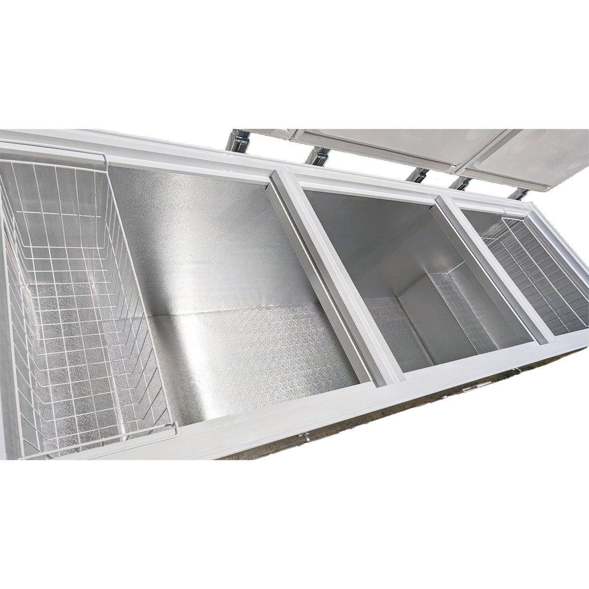 42 Cu.Ft. Chest Freezer, Deep Freezer with Top Open Three Door 106 in. Commercial Freezer NSF