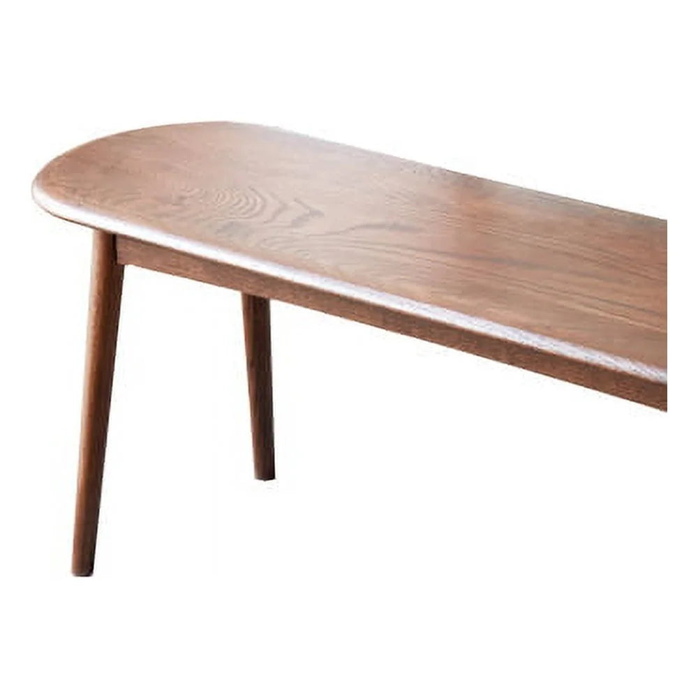 Dining Benches, Natural Oak Wood Bench, Entryway Bench Bed Bench for Kitchen, Dining Room, Living Room, Walnut
