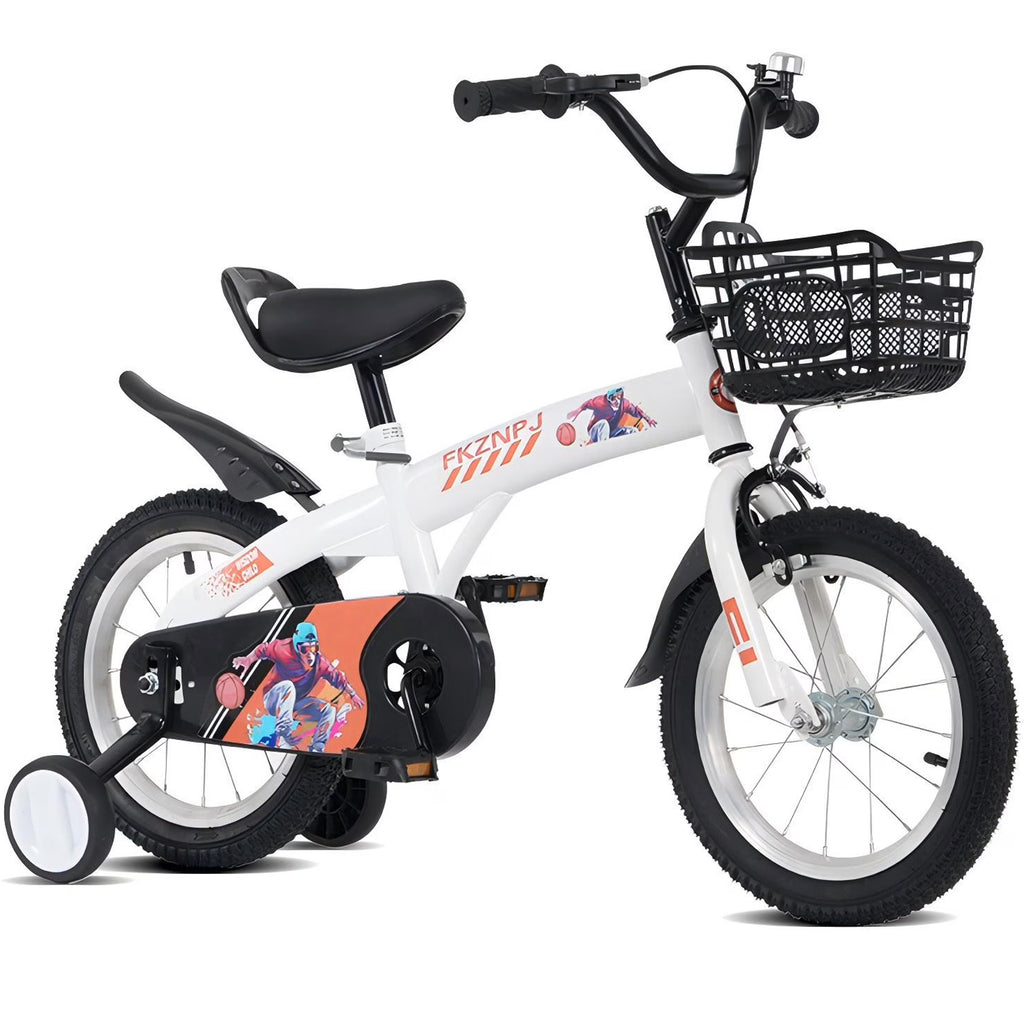 iRerts Kids Bike with Training Wheels, 16 Inch Kids Bicycle for Boys Girls Ages 4-8 Years Old, Girls Bicycles for Kids with Adjustable Seat, Fender and Varrier, Pink