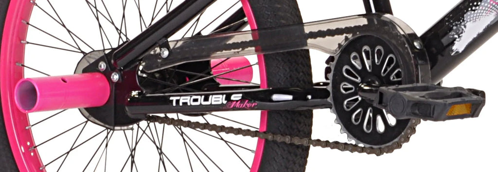 Kent 20" Girls', Trouble BMX Bike, Black/Pink