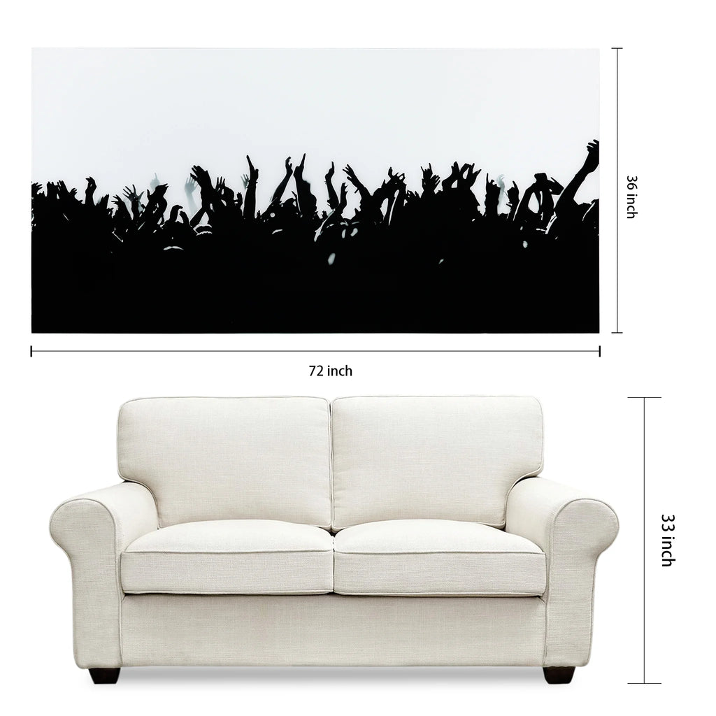 Empire Art Direct Blue Splash Frameless Free Floating Tempered Glass Panel Graphic Wall Art, 72" x 36", Ready to Hang