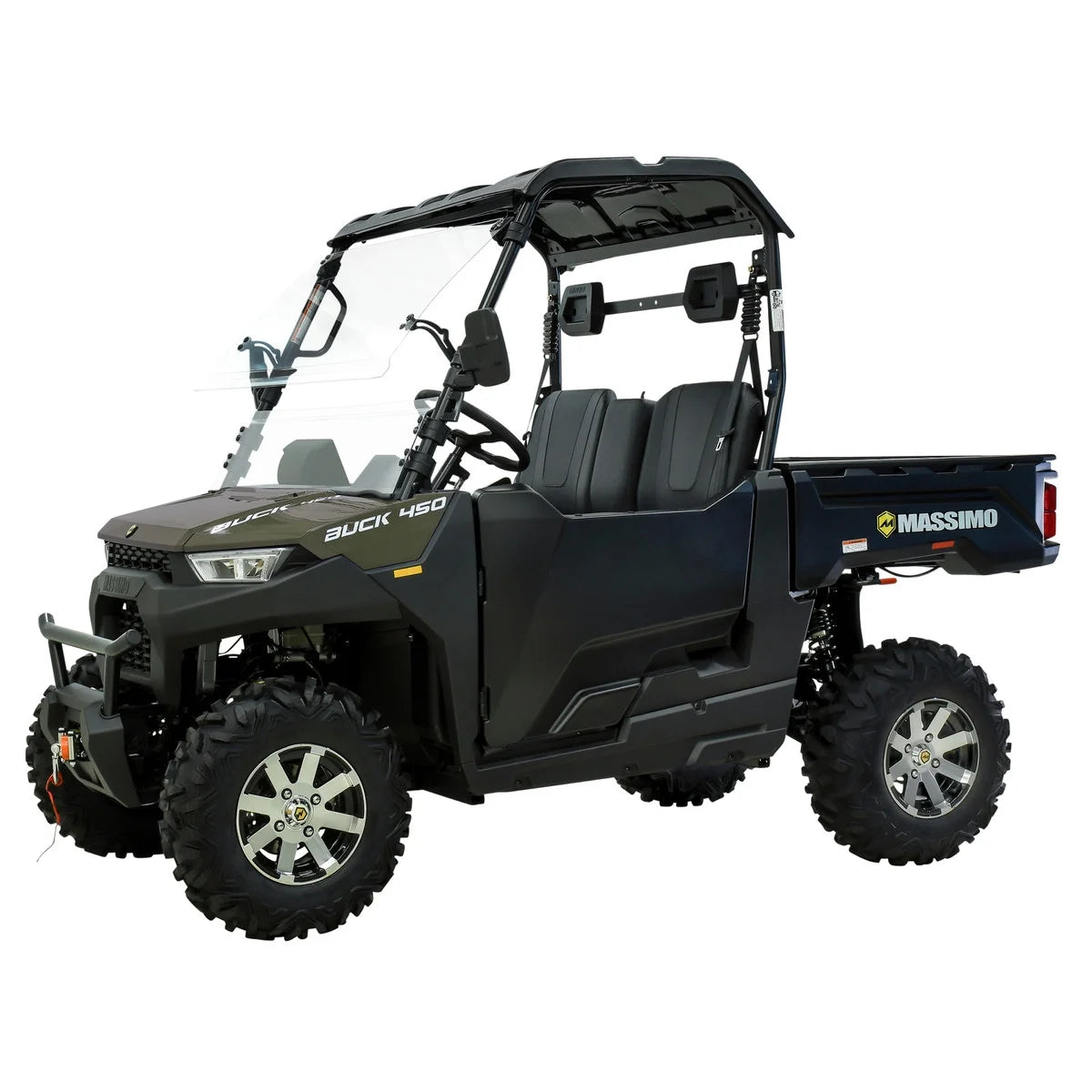 Massimo Buck 450 Side by Side UTV, EFI, 4 Stroke, 325cc, 25.5 HP, 4X4, 3000lb Winch - Red