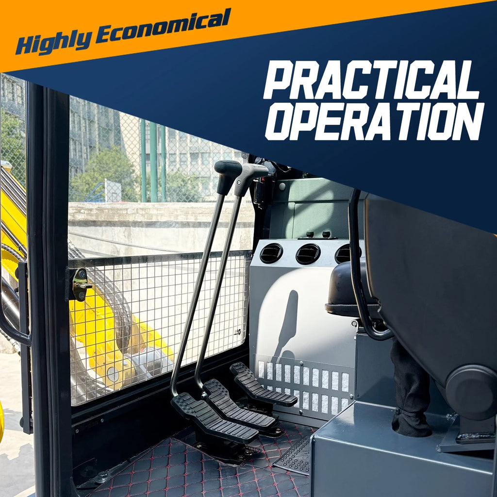 DigMaster 3.5Ton Mini Excavator With an EPA-Certified Kubota 4-Cylinder Water-Cooled Diesel Engine for Farming Trenching and Landscaping