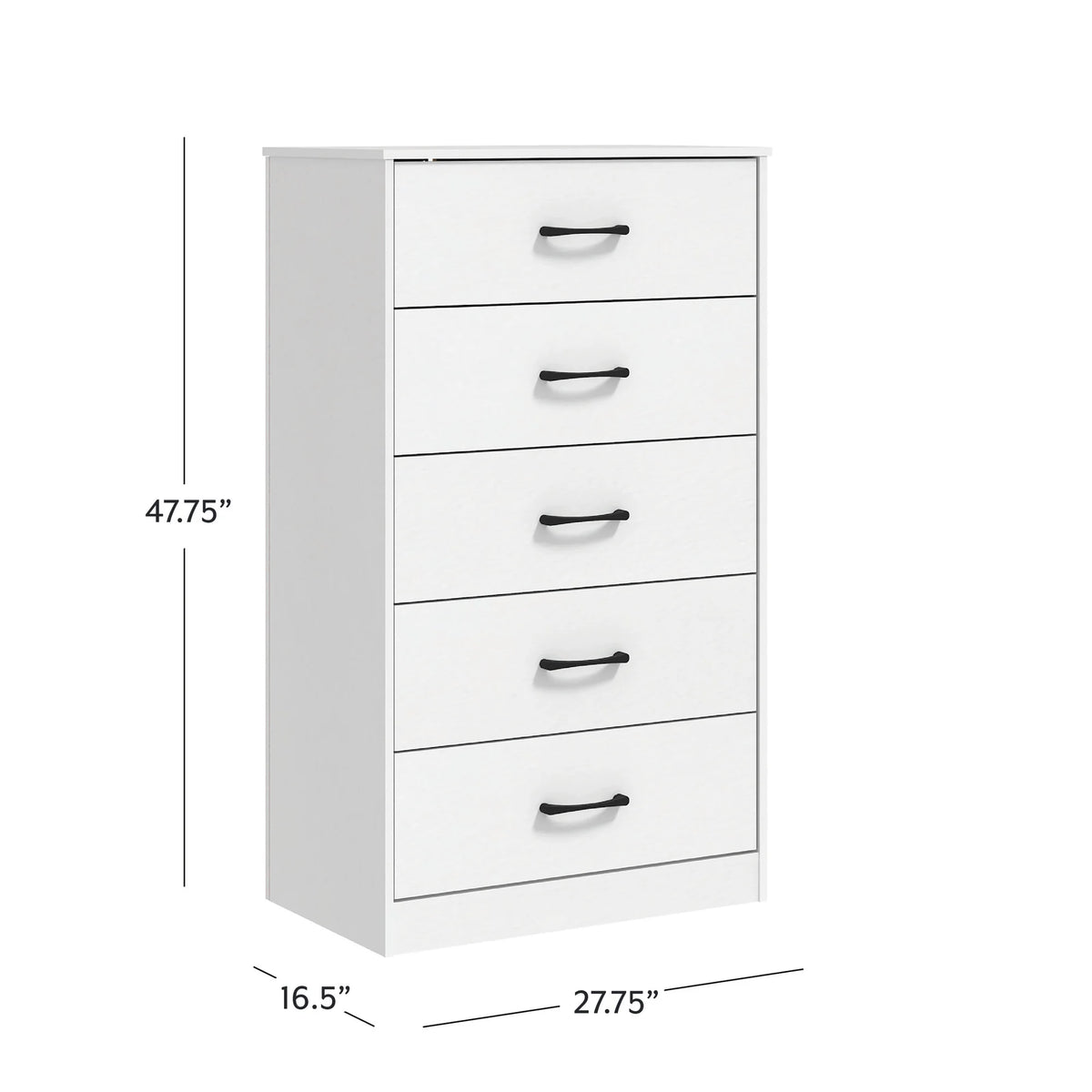 Mainstays Ardent 5 Drawer Dresser, Black