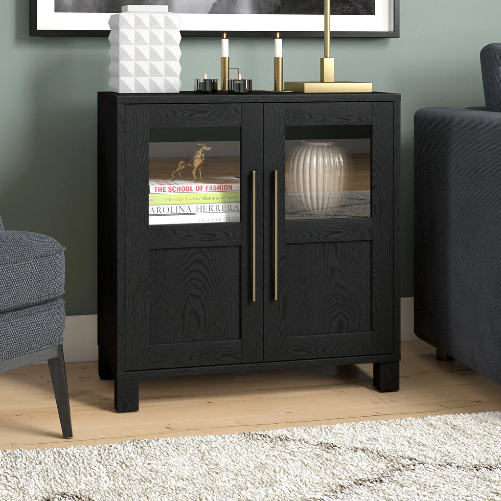 Evelyn&Zoe Holbrook Rectangular Accent Cabinet, Alder White