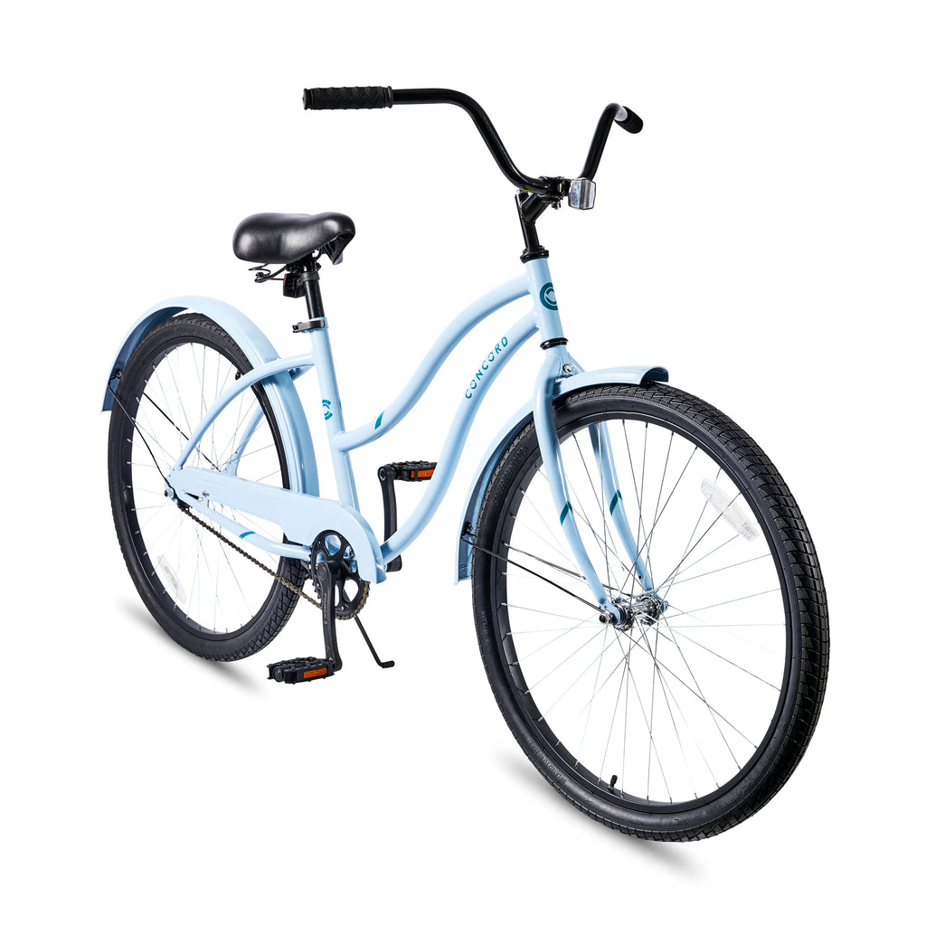 26" Concord Pacifica Cruiser Bicycle, Fits Riders 5'2" - 5'10"+, Adult, Unisex, Light Blue