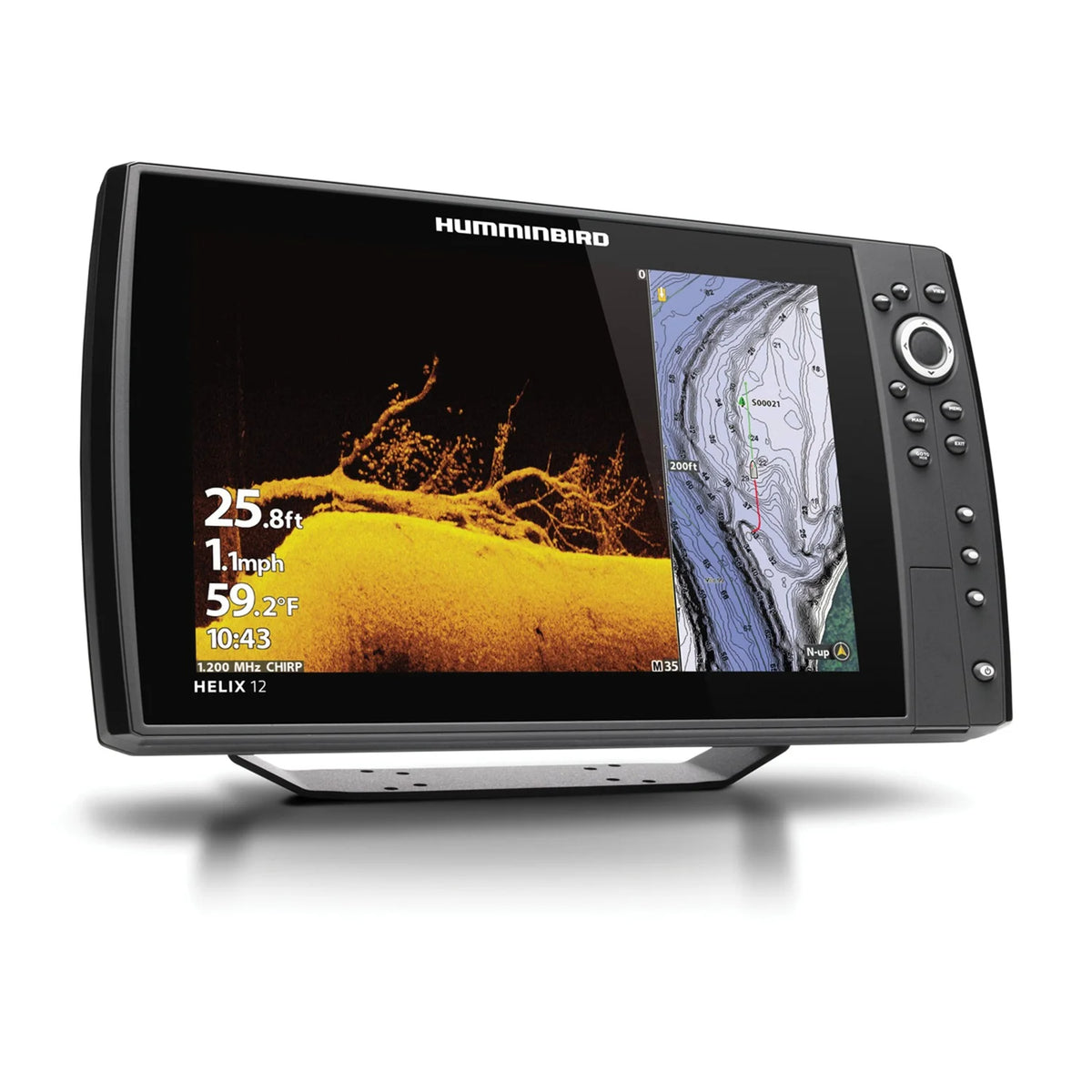 Humminbird Helix 12 CHIRP MEGA SI+ Fishfinder/Chartplotter/GPS G4N