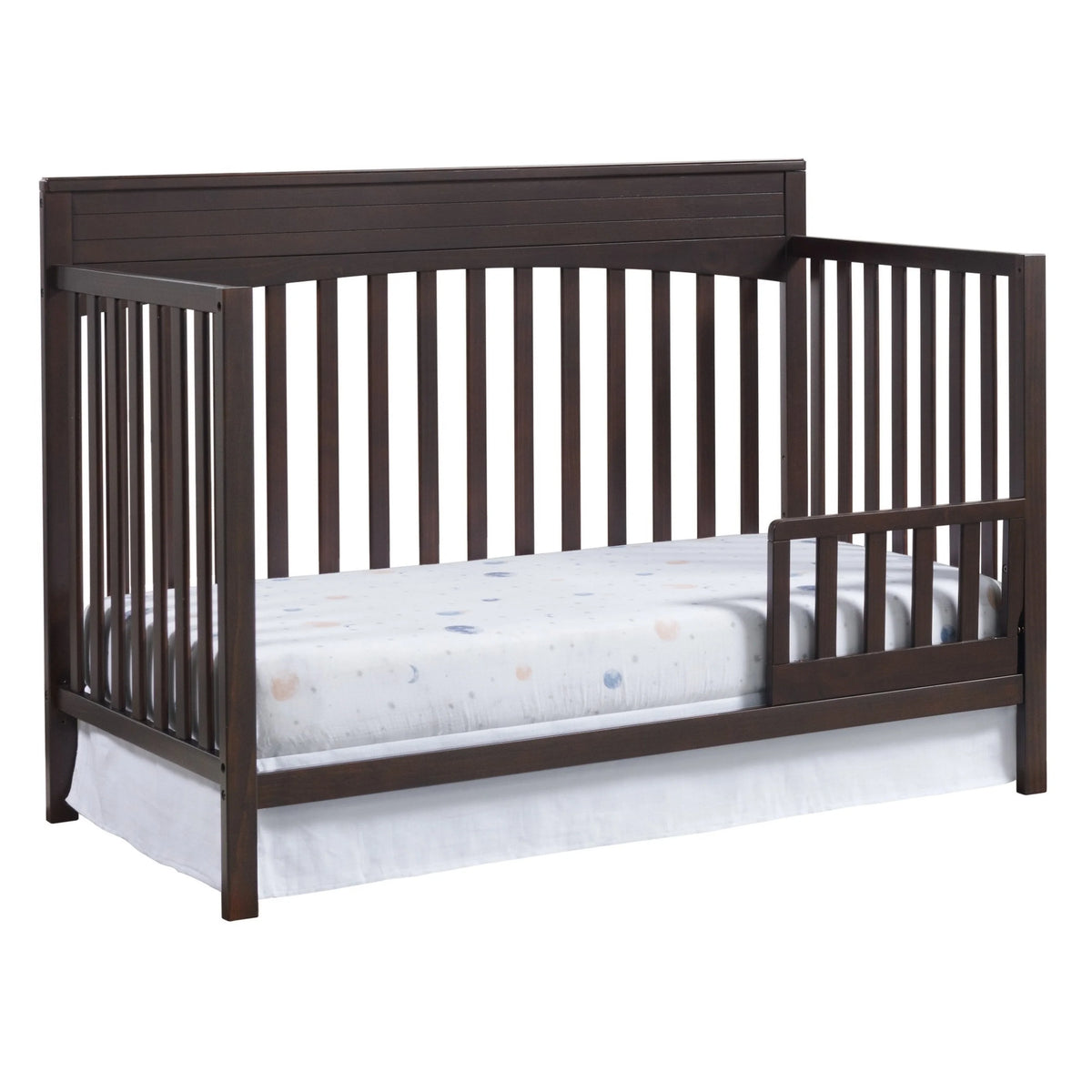 Oxford Baby Harper 4-in-1 Convertible Crib, Dove Gray, GREENGUARD Gold Certified, Wooden Crib