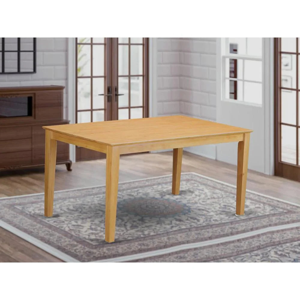 East West Furniture Capri Solid Wood Top Rectangular Dining Table