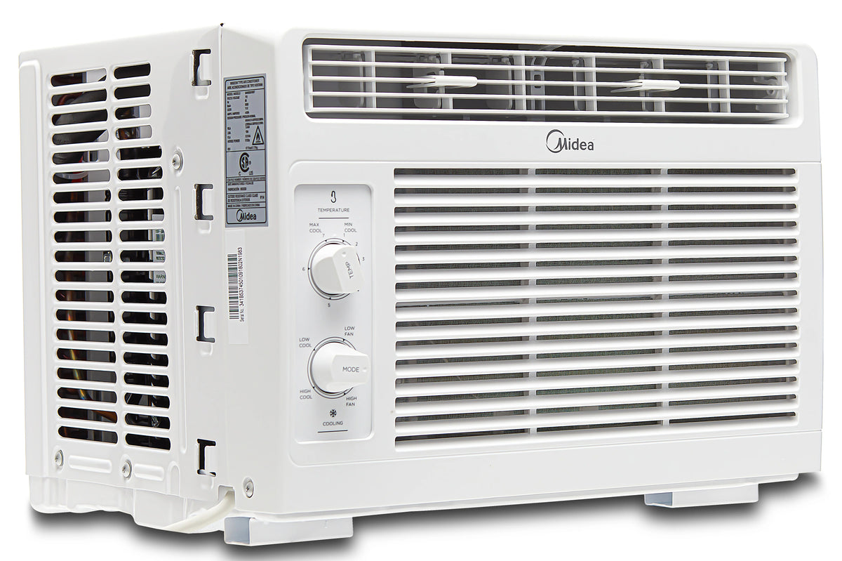 Midea 5,000 BTU 150 Sq ft Mechanical Window Air Conditioner, White, MAW05M1WWT, New