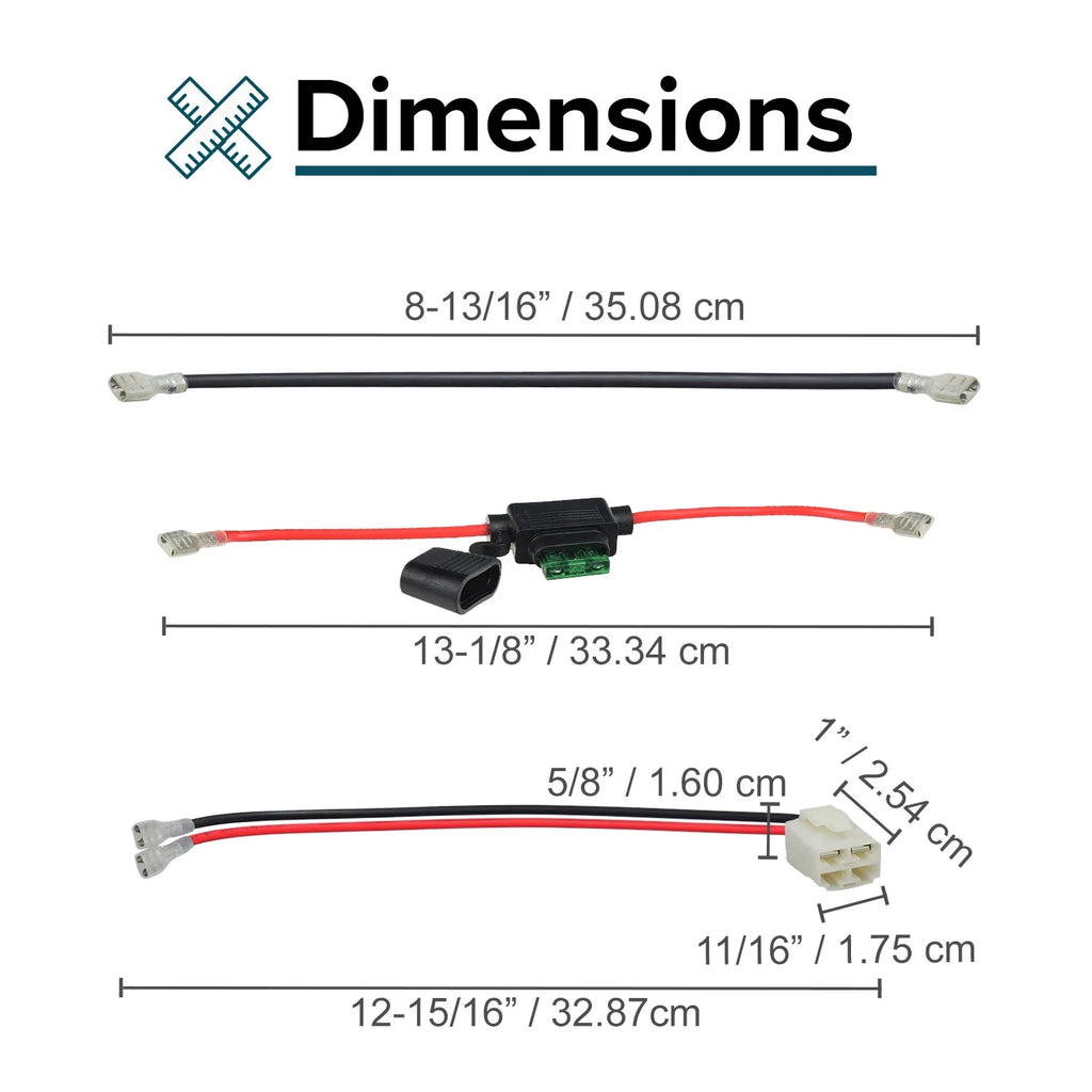 AlveyTech 36 Volt Battery Pack (15 Ah with Harness) for the Razor DXT Electric Drift Trike, Scooter