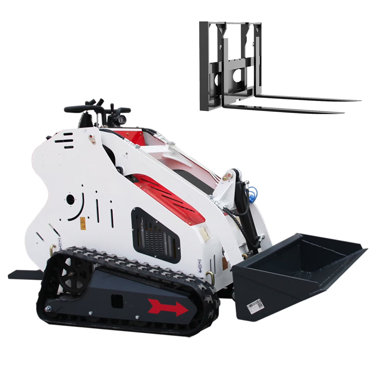DigMaster 13.6 HP B&S Gasoline Engine Mini Skid Steer Track Loader EPA Certified for Farm Construction and Landscaping