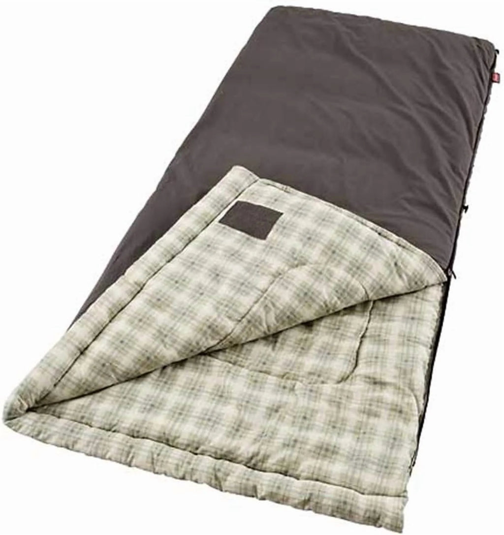 Heritage Big & Tall 10��F Flannel Sleeping Bag, XL Sleeping Bag Fits Adults up to 6ft 7in Tall, Machine Washable, Great for Camping, Hunting, Guests, & More