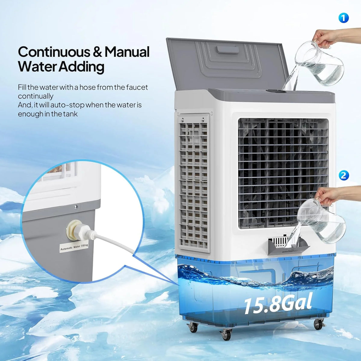 ROVSUN Portable Air Conditioners, White