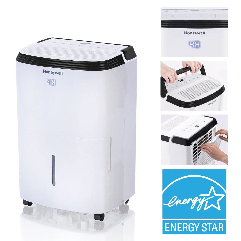 Honeywell 50 Pint Energy Star Dehumidifier with Pump for Basements & Large Rooms Up To 4000 Sq. ft.