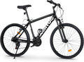 Outroad 26 Inch Mountain Bike, 7/21-Speed/High-Carbon Steel/Aviation Grade Frame, Dual Disc/V Brake, Adjustable Ergonomic Seat Bicycle for Men Women Adult, Quick Assembly in 20 Minutes