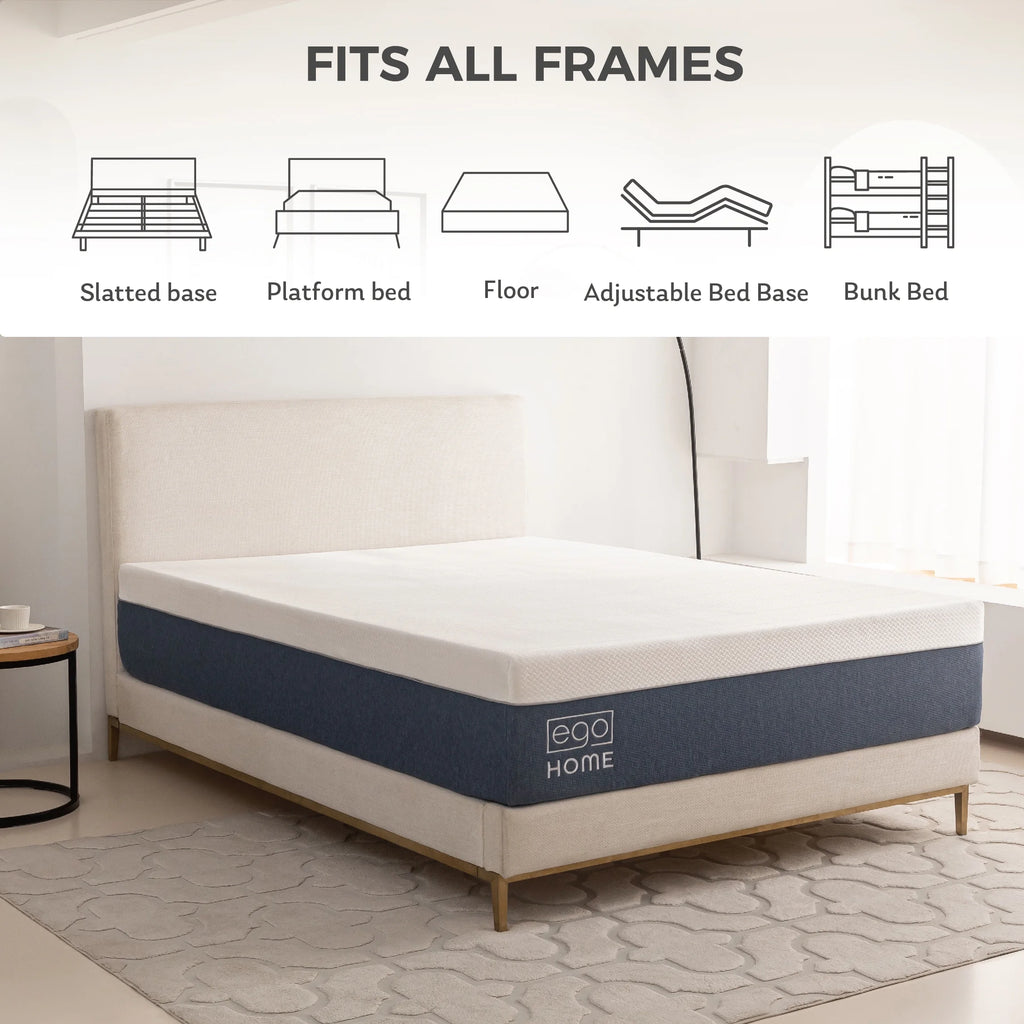 MLILY EGOHOME King Mattress in a Box, 14 inch Cooling Gel Memory Foam Mattress, Beds in a Box, Medium