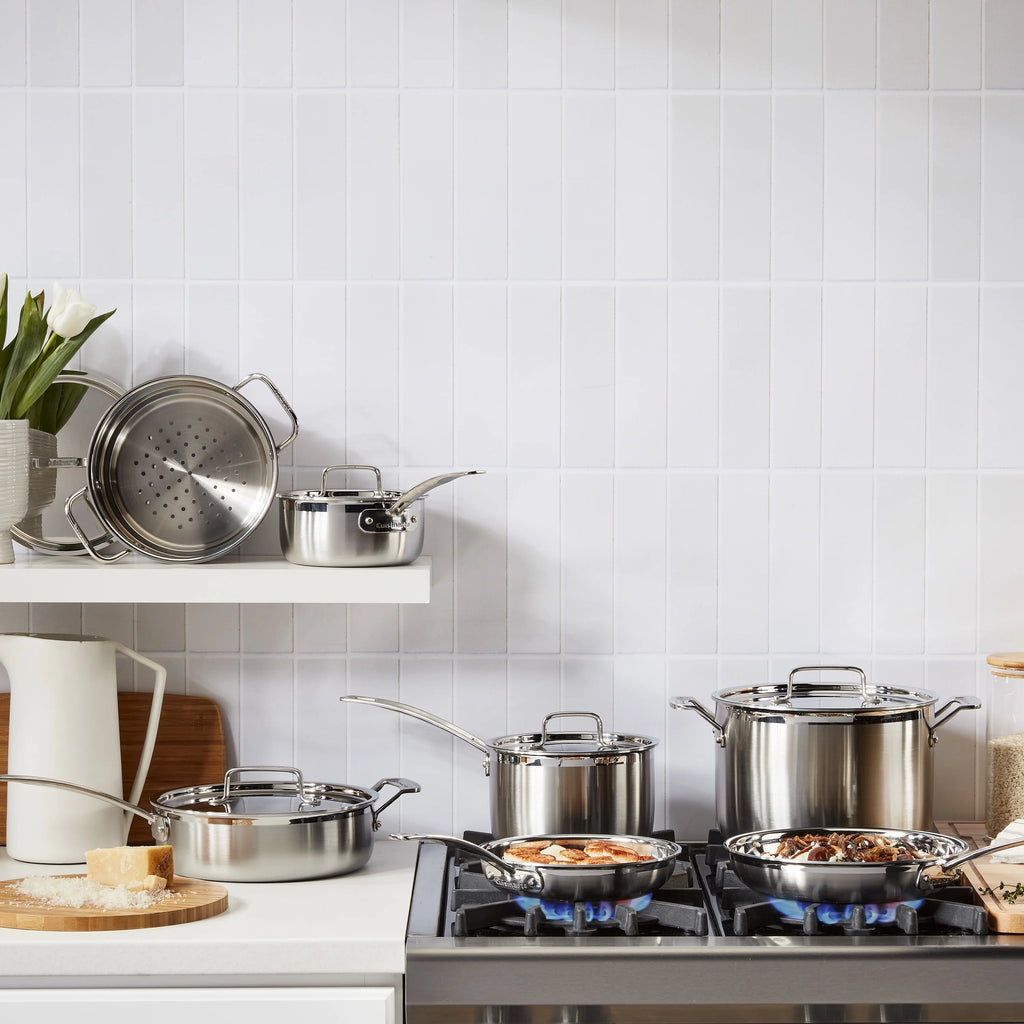 Cuisinart MultiClad Pro Triple Ply 12-Piece Stainless Steel Cookware Set