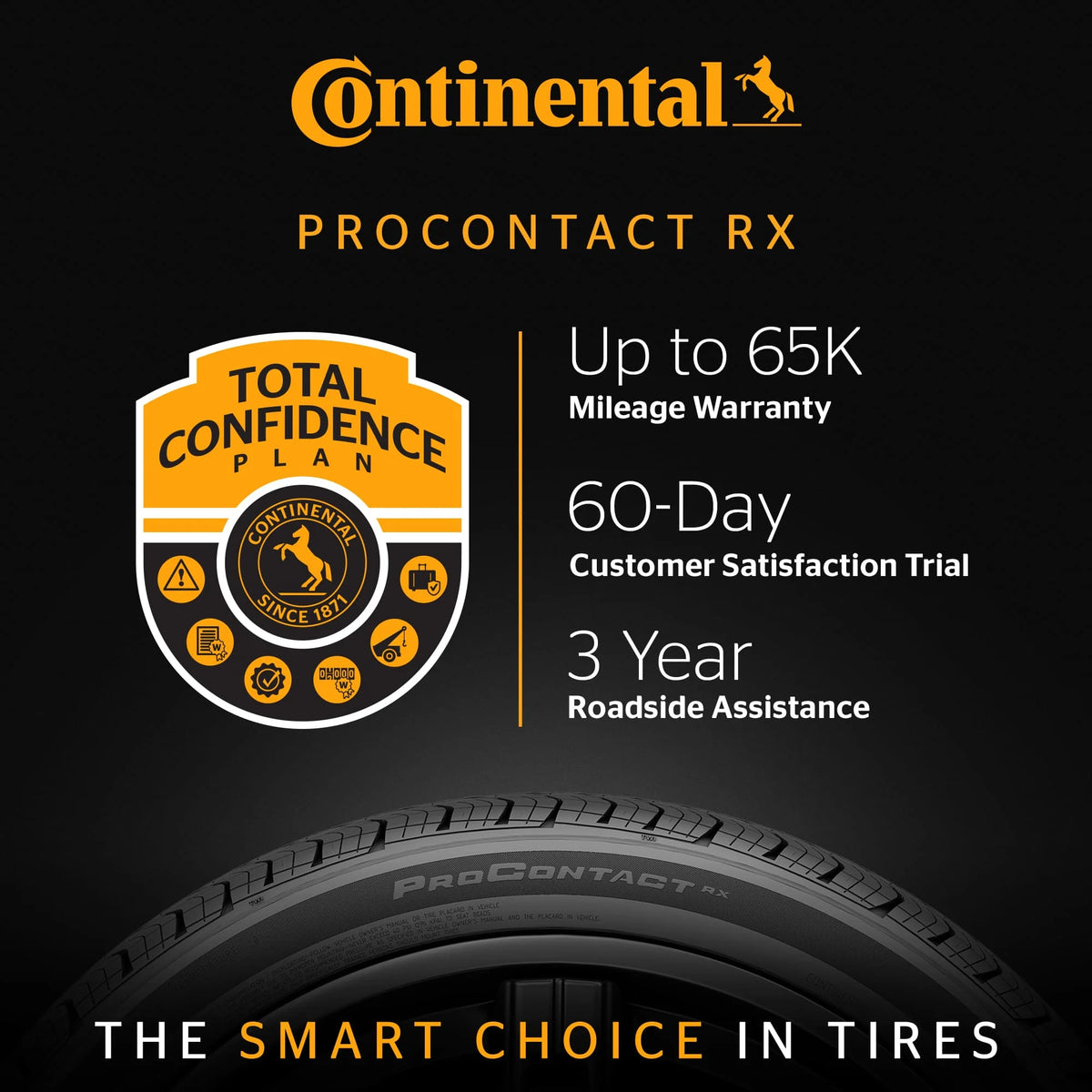 Continental ProContact RX All Season 255/45R19 104V XL Passenger Tire