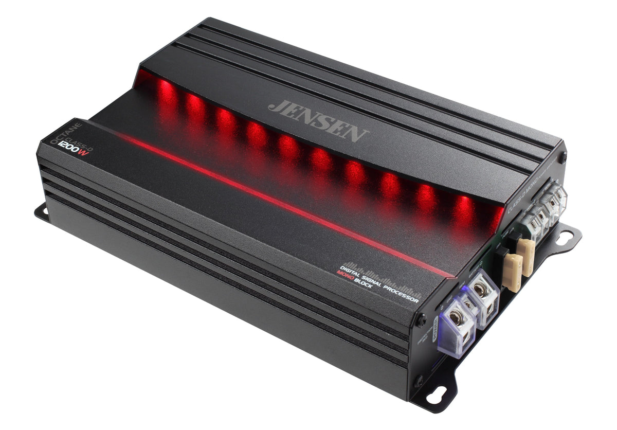 JENSEN XDA91RB Class-D Mono Amplifier with 240 Watts x 1 RMS,1200 Watts Peak Power