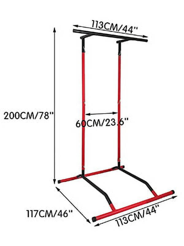 BENTISM Portable Pull Up Dip Station Power Tower Gym Bar Stretch Workout Multi Function