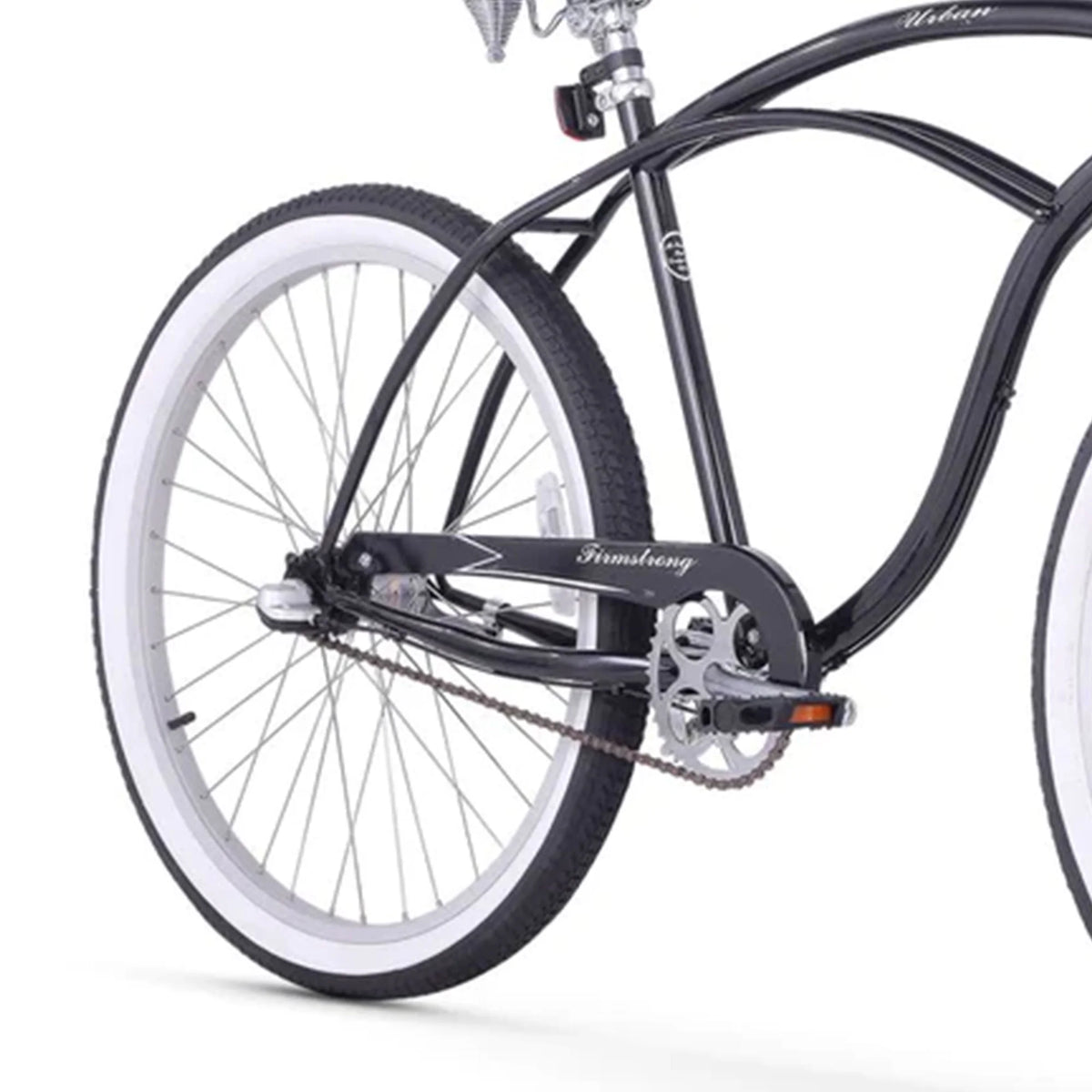 Firmstrong Urban Man 3-Speed Men's 26 Inch Beach Cruiser Riding Bike, Black