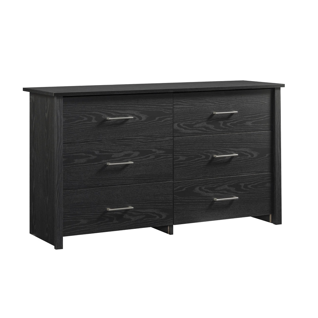 Mainstays Hillside 6-Drawer Dresser, Soft White Finish