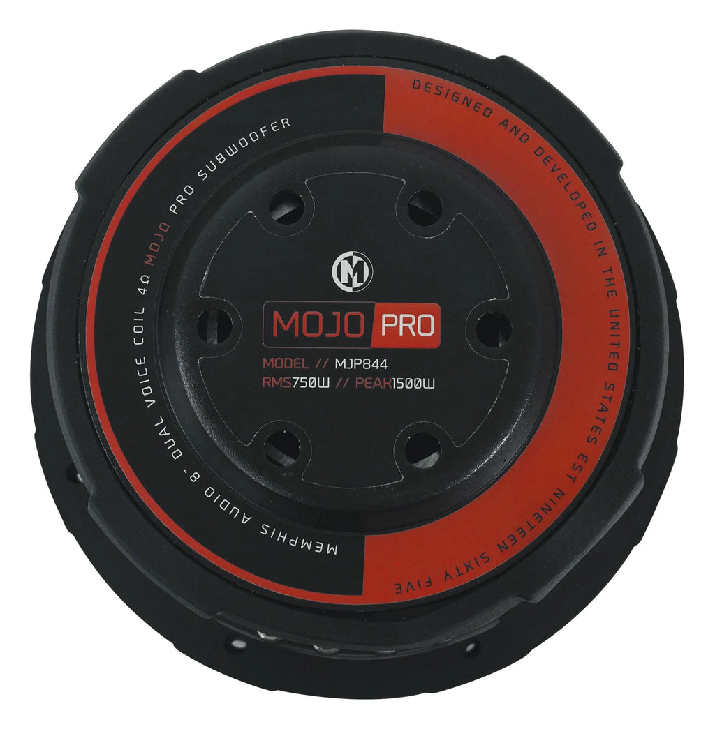 Memphis Audio MOJO Pro MJP844 8" 1500w Competition Car Subwoofer DVC 4 ohm Subwoofer