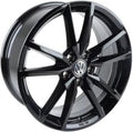18x7.5 inch Factory Replacement New Alloy Rim for 2019-2021 Volkswagen Golf Painted Black (Gloss)