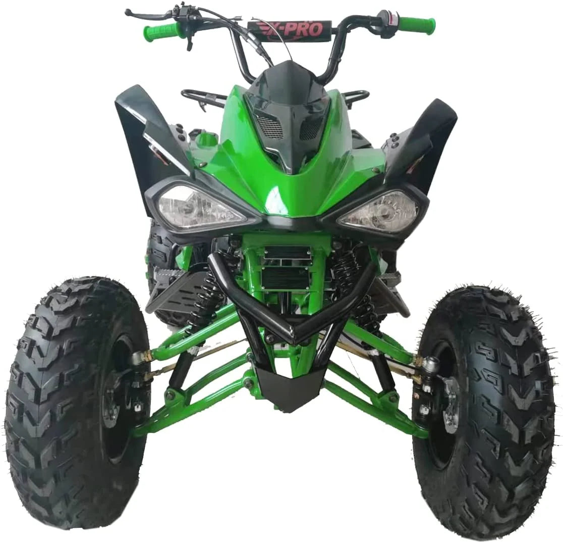 X-Pro Brand New 200cc Gas ATV, Automatic Transmission with Reverse LED Headlights Big 23"/22" Tires