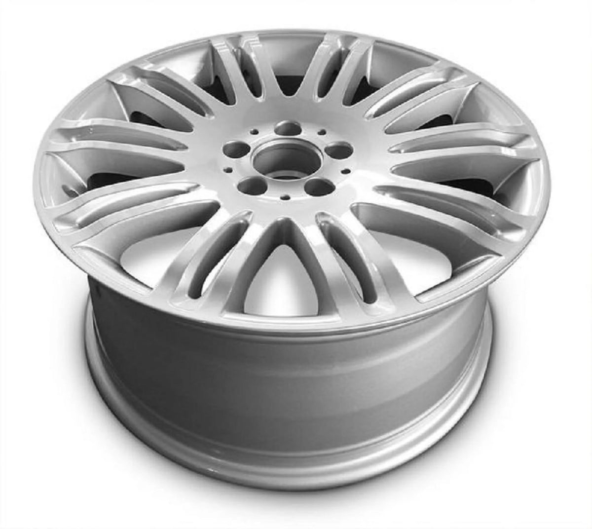 Wheel Rim for 2007-2009 Mercedes E-Class 18 in Silver Aluminum Rim Direct Fit