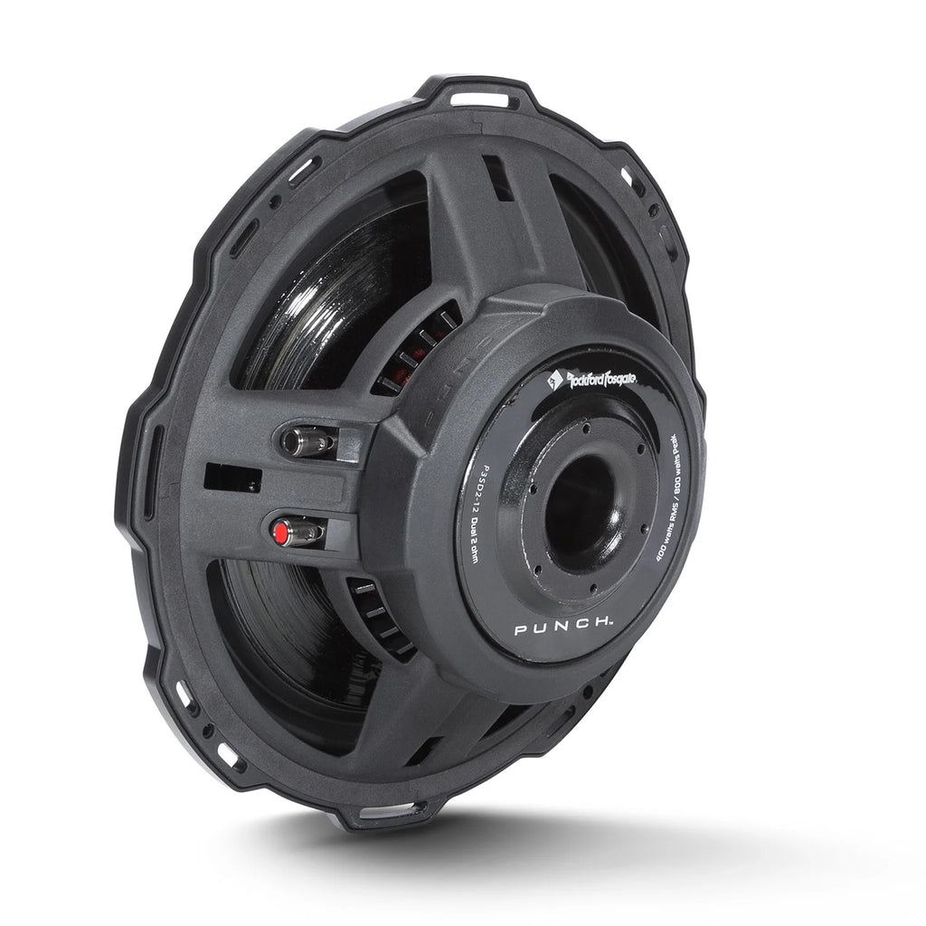 Rockford Fosgate P3SD2-12 Punch P3S 12" 2-Ohm DVC Shallow Subwoofer