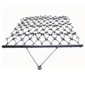 Field Tuff 4'x4' Steel Drag Rake Field Leveling Harrow with 1/2" Teeth