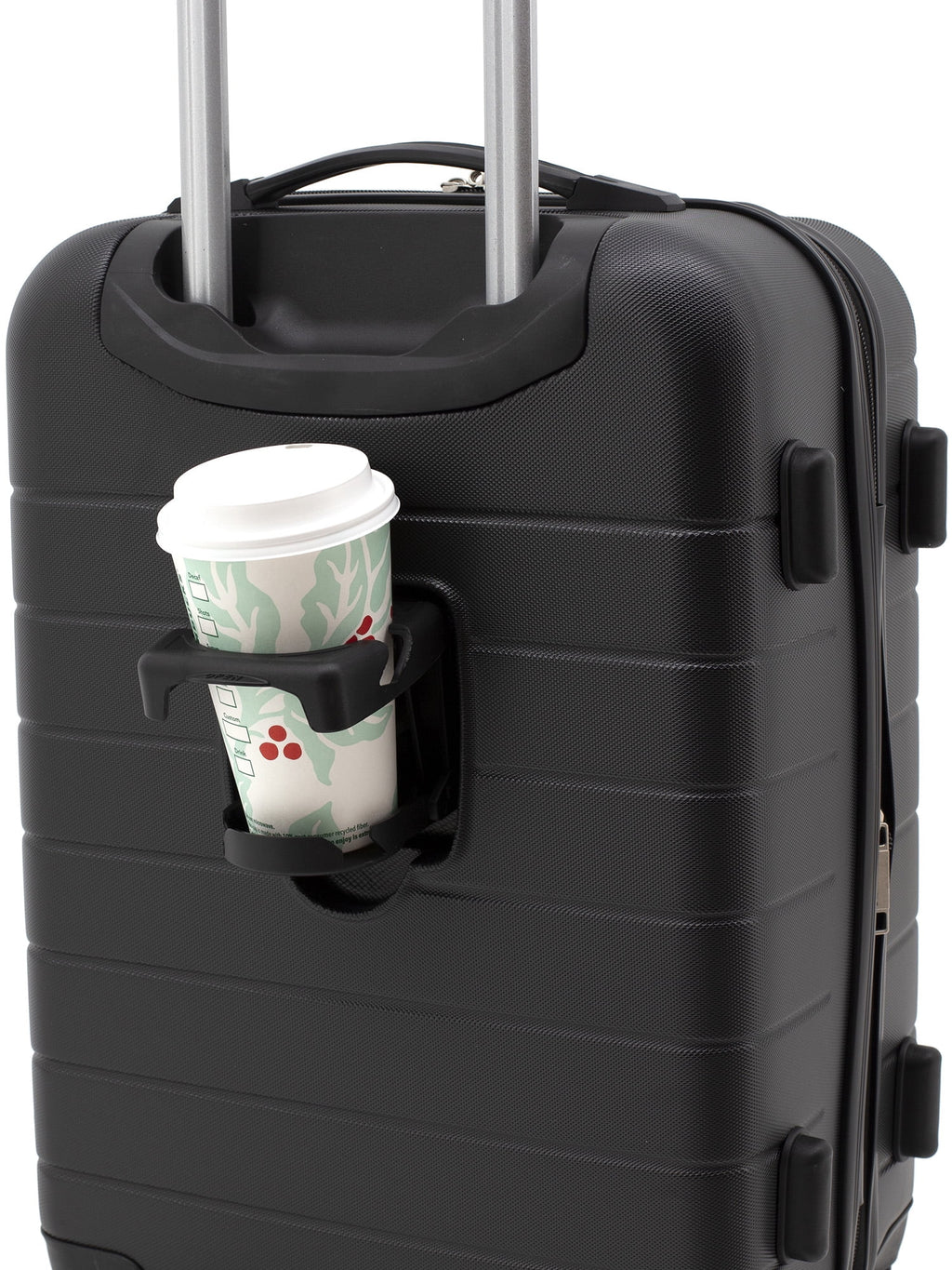 Wrangler 3 Piece Luggage Set with Cup Holder and USB Port, Olive Green