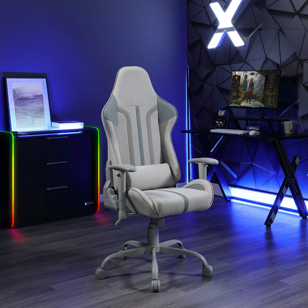 X Rocker Mysa PC Gaming Chair with Lumbar Support, Pink