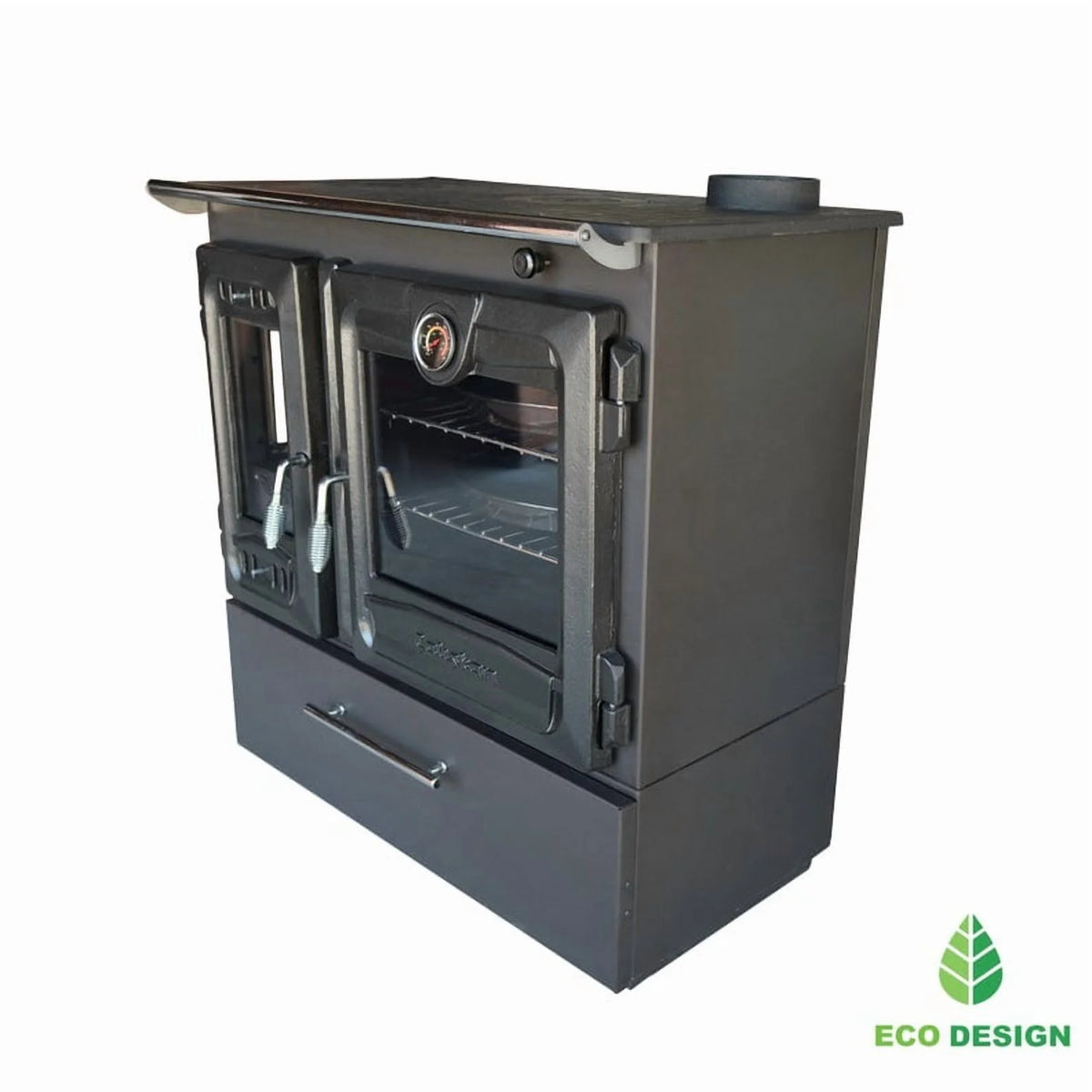 Multifunctional Wood Burning Cast Iron Stove with Oven 3D Box Cooking Baking Heating Stove Suitable For Tiny House and Farm House