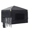 Aoodor Pop Up Canopy Tent with Removable Mesh Window Sidewalls, Portable Instant Shade Canopy with Roller Bag